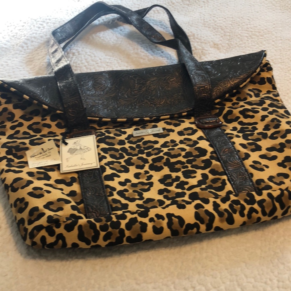 Isabellas Journey leopard tote